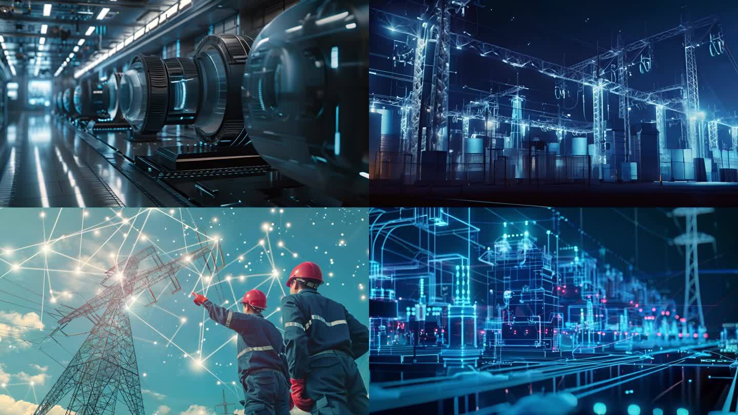 科技電網新能源電力科技片頭_視頻素材下載_編號:30422150_光廠(vj師